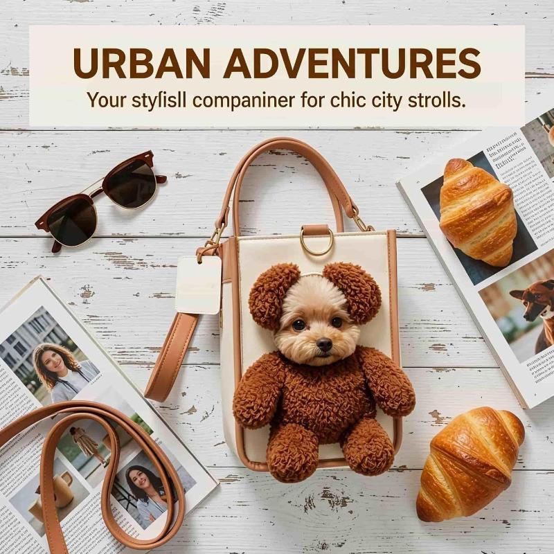 Hundetragetasche Katze Tragbar Haustier Rucksack Tragetasche Schultertasche Katze Welpe Reise Umhängetasche Niedlich Haustierbedarf