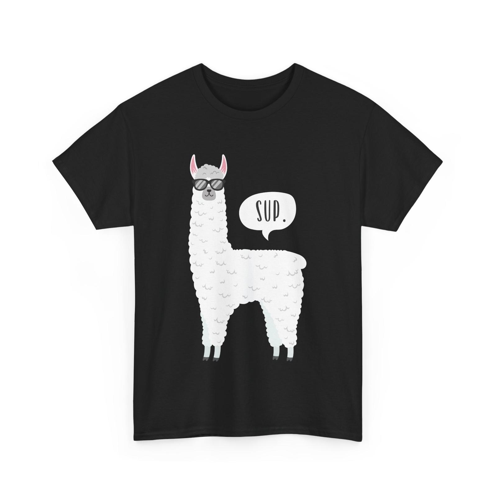 Llama Sup T-Shirt Mens Womens Tees Top, Llama Sunglasses Animals Lovers Women Men T-Shirt Mens Womens Tees Top L