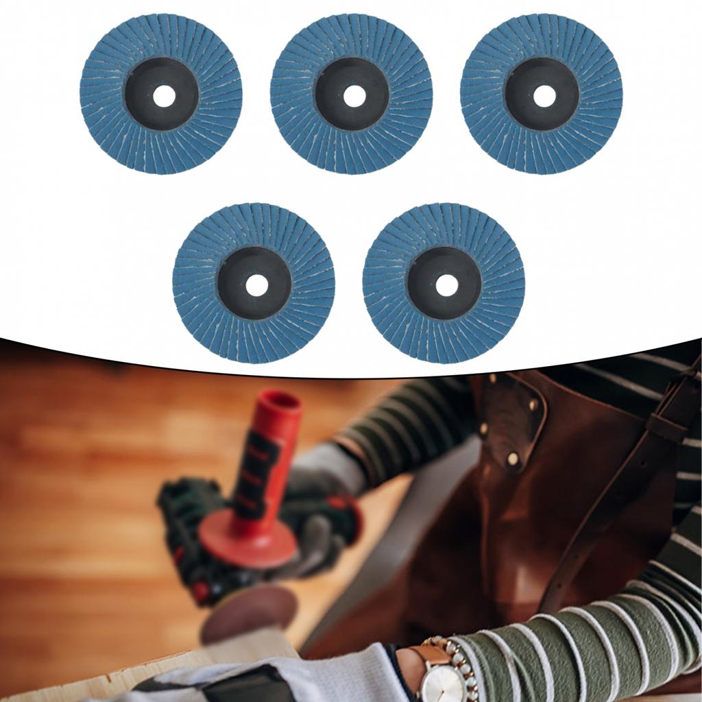 5pcs Grinding Discs Blue For Angle Grinder Wood Cutting