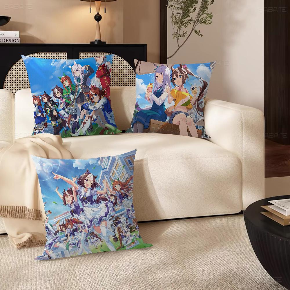 Uma Musume Pretty Derby Stitch Lucky Dragon pillow cover sofa cushion cover home room decoration children gift