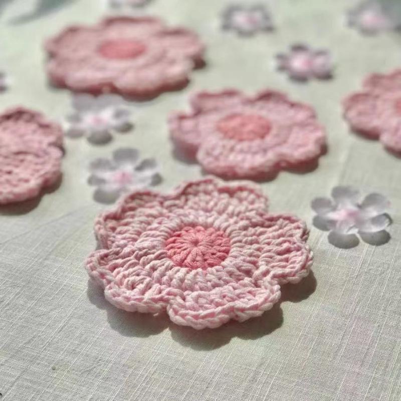 Hand-woven sunflower coaster creative home ornament thermal insulation table mat versatile holiday gift