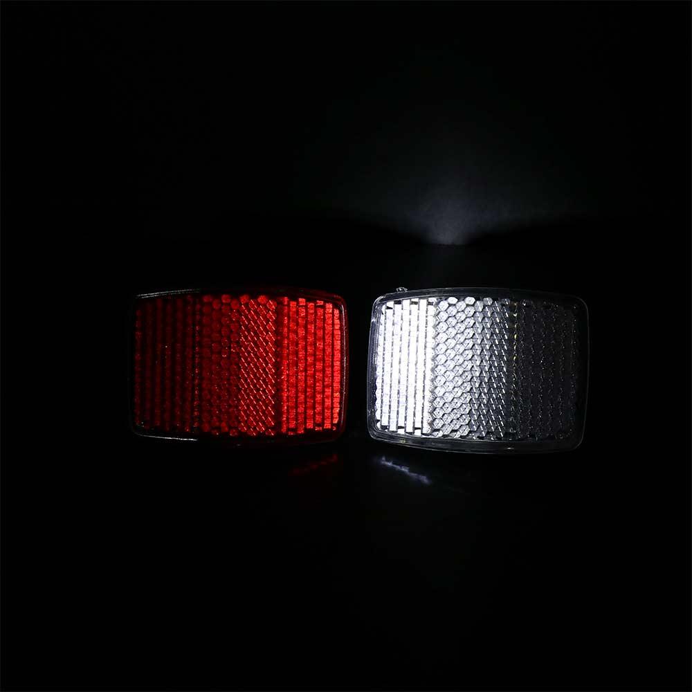 Front Rear Bicycle Reflective Reflector Bike Handlebar Reflector Bike Warning Light Bike Reflector