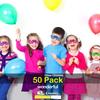 50 Pack Glow Sticks Glasses Bulk Party Pack,LED Glasses,Light Up Glasses,Glow In The Dark Party Supplies, Neon Glasses, Party Sunglasses Carnival