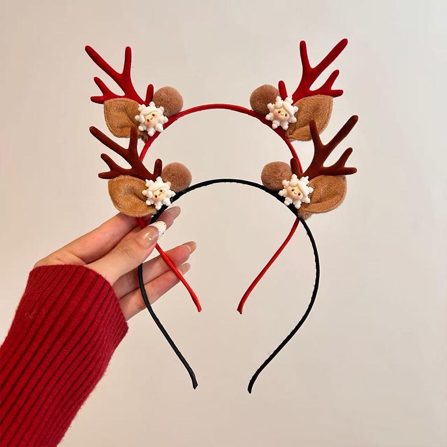 Mori Style Reindeer Antler Fairy Headband: Women's Christmas Hair Clip Decoration Props