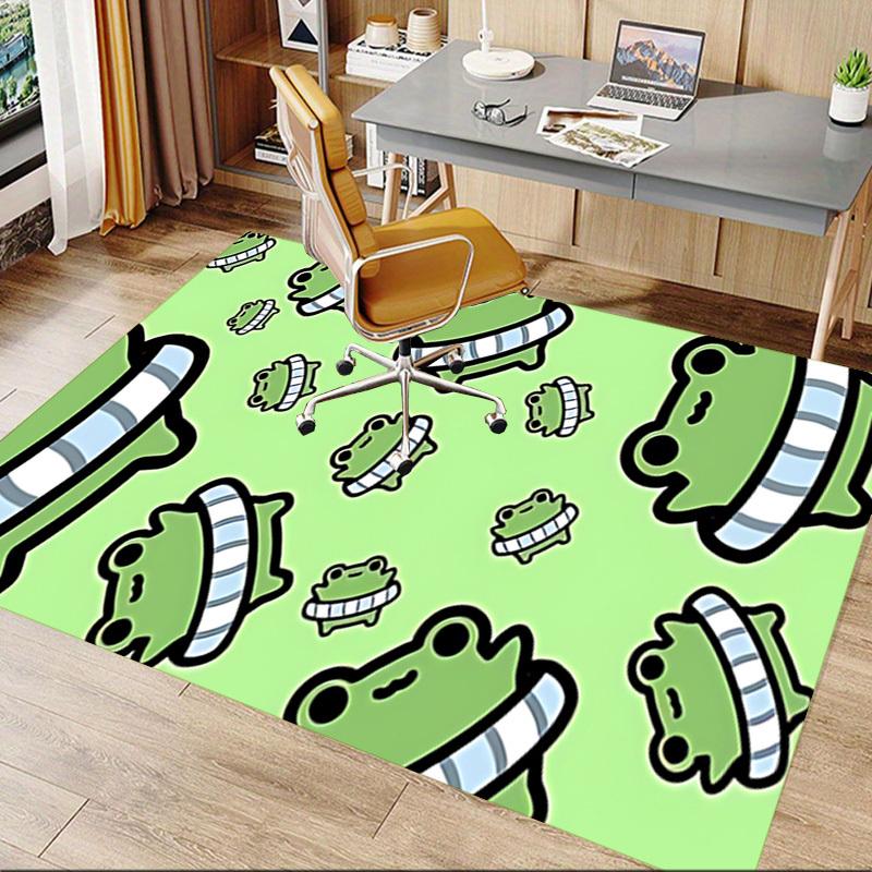 1pc frog green Carpet, Office Rug Outdoor Mat Home Decor Area Carpet Festival
