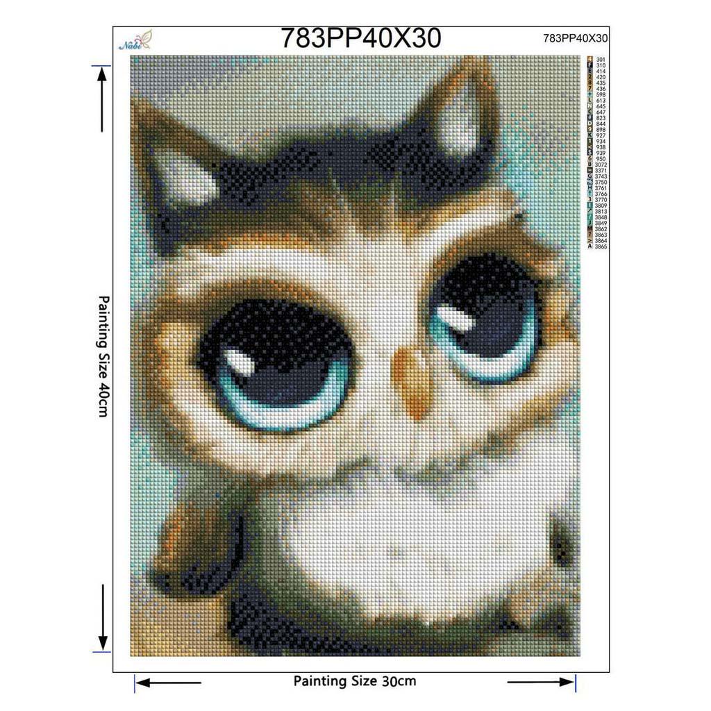 5D Diamond Painting Owl  Lovely Animal Crystal Cross-stitch Needlework Home Decor Wall Sticker