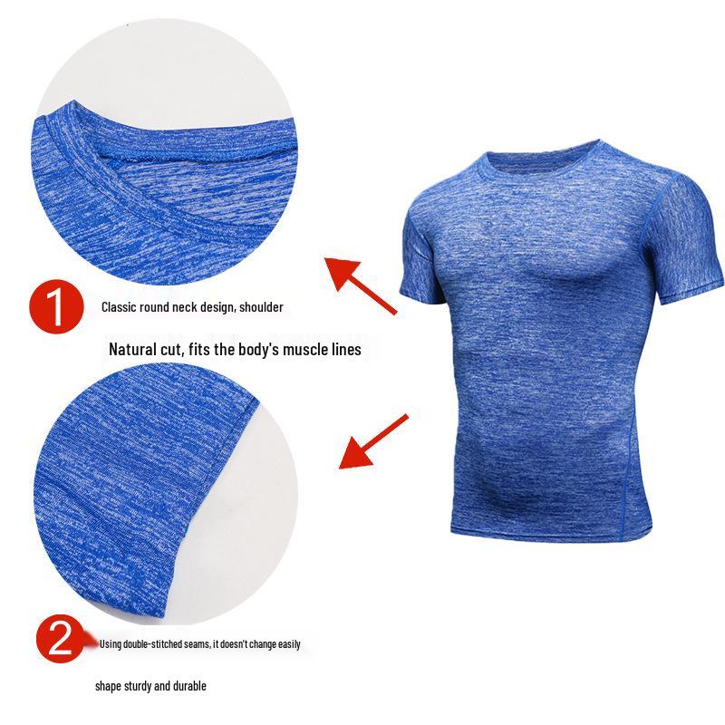 Men's Quick-Dry Sports T-Shirt: Outdoor Football Jersey & Basketball Fitness Wear