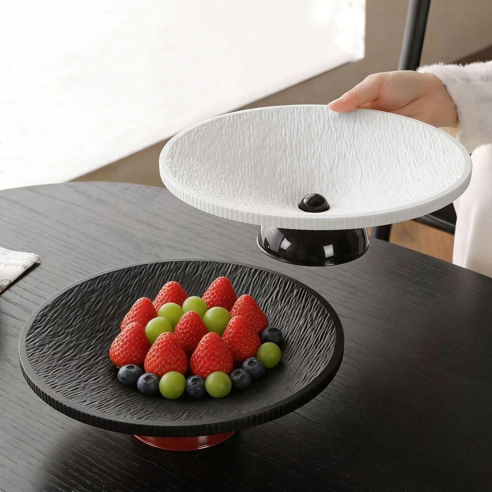 Abtropfende Trockenfruchtschale Kunststoff-Süßigkeitenteller Multifunktionales Snack-Serviertablett für die Küche