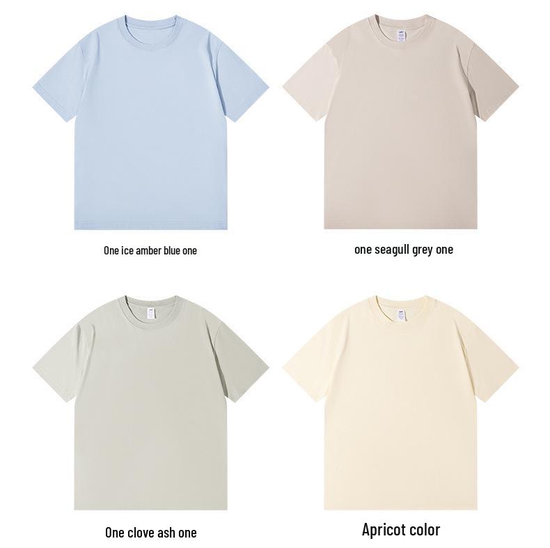 Unisex Loose-Fit Cotton T-Shirt - Summer Style, Solid Color, Short Sleeve