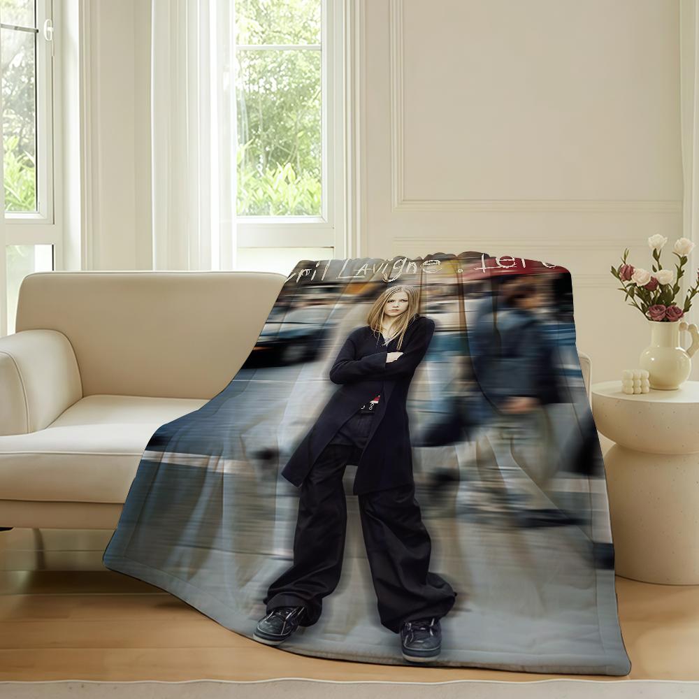 Canadian singer Avril Lavigne Blanket For Sofa Office Bed Plane Travel Sleep Read Relax Camping Soft And Warm