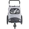 TRIXIE Roulotte De Vélo - Pliable - S: 58 × 93 × 74/114 Cm - Gris - Pour Chien