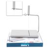 Stainless Steel Cheese Cutter - Durable Stainless Steel Cheese Cutter with 6 Replacement Wires | Multipurpose Butter Sausage Ham Cutter Board & Food S