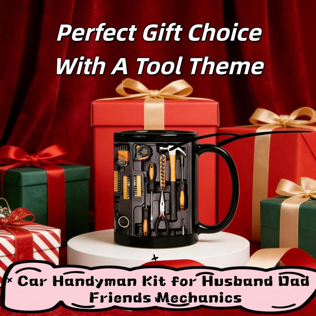 Mechanic Toolbox Chest Ceramic Coffee Mug Practical And Stylish Design for Coffee Lovers And Mechanics