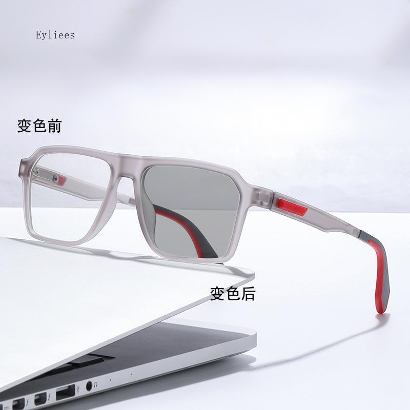 Anti Blue Light Glasses Men Photochromic Myopia Prescription Glasses Women Big Frame Eyewear  De Grau Masculino
