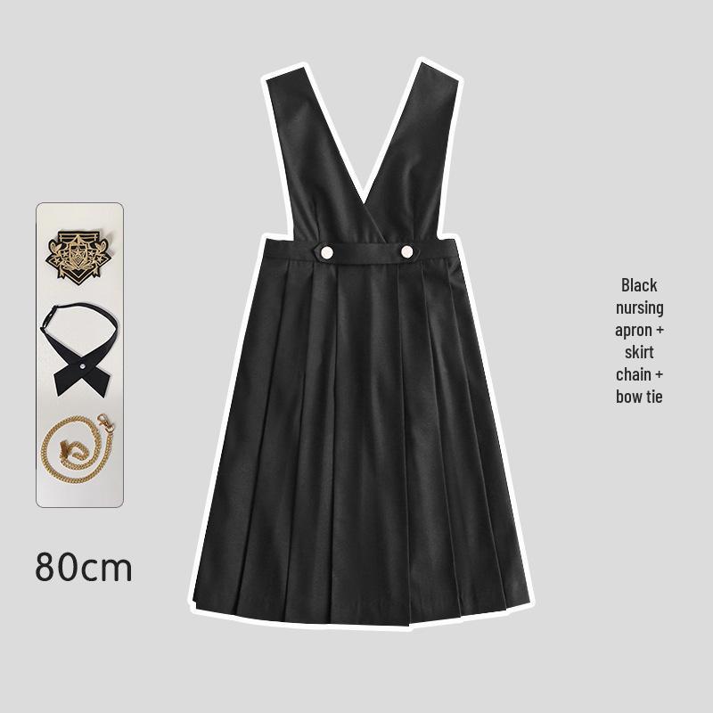Japonská JK uniforma šaty set: Autentická dlouhá sukně chránící prsa pro mladé dámy od Hu Mu Tao