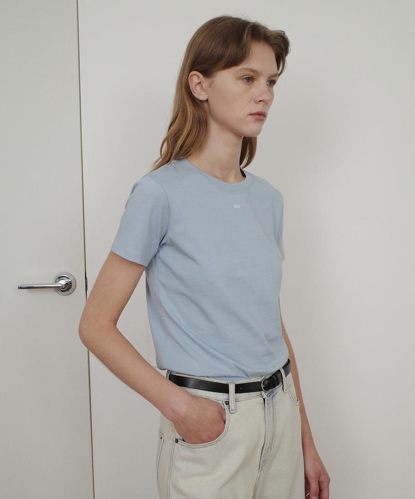 EN OR Basic Enor Crop T-Shirt - Blue