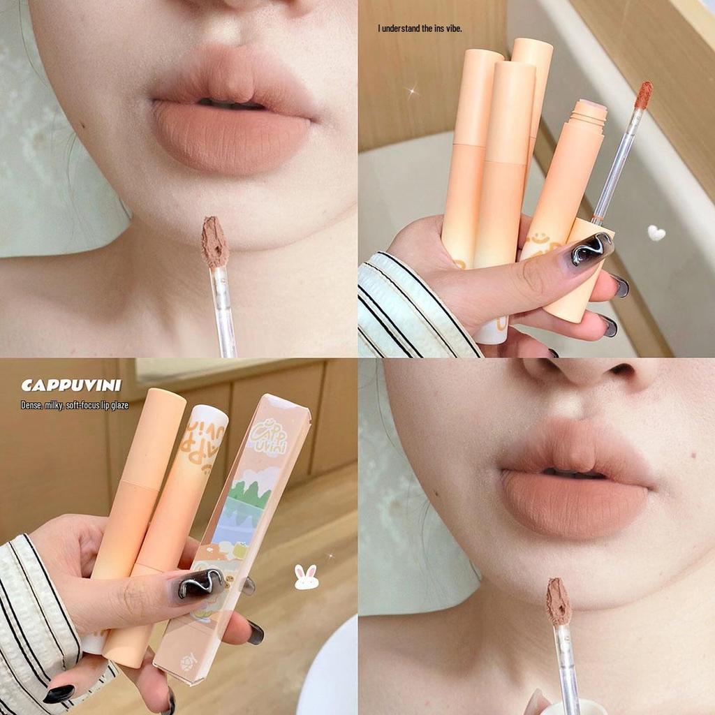 CAPPVINI Honeydew Velvet Lip Cream - Nude Series Low Saturation Daily Lipstick
