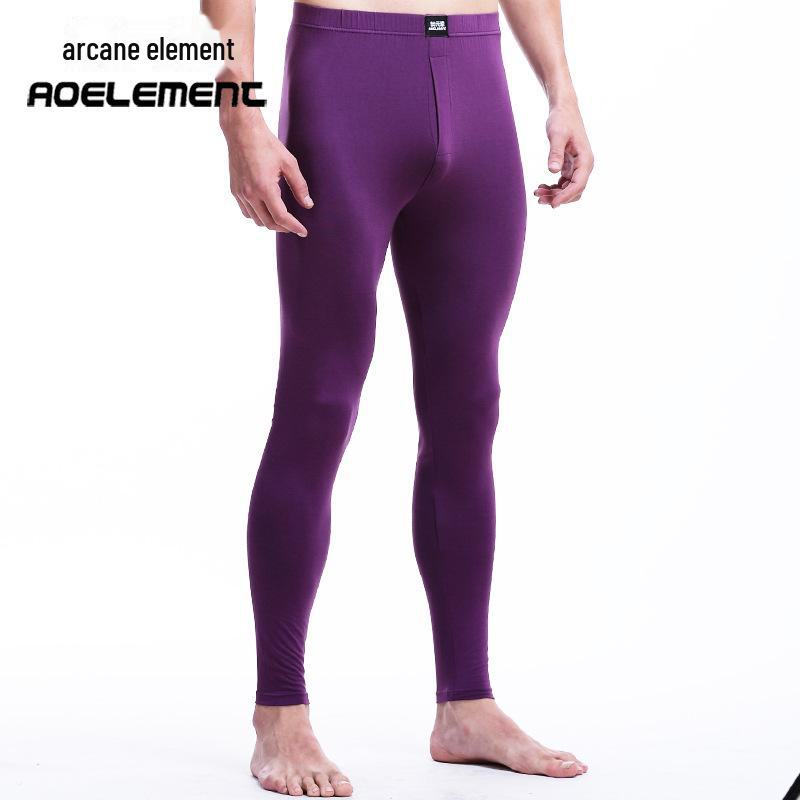 Aoyuan pánské přiléhavé jednobarevné legíny se středním pasem na podzim/zimu