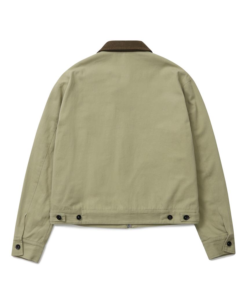 Connect Kinloch Vintage Washed Cotton Work Jacket (Beige)