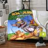 1pc Tom and Jerry Flannel Blanket Soft Warm Throw for Home, Office, Travel, All-Season Cozy Bedding GiftL1233