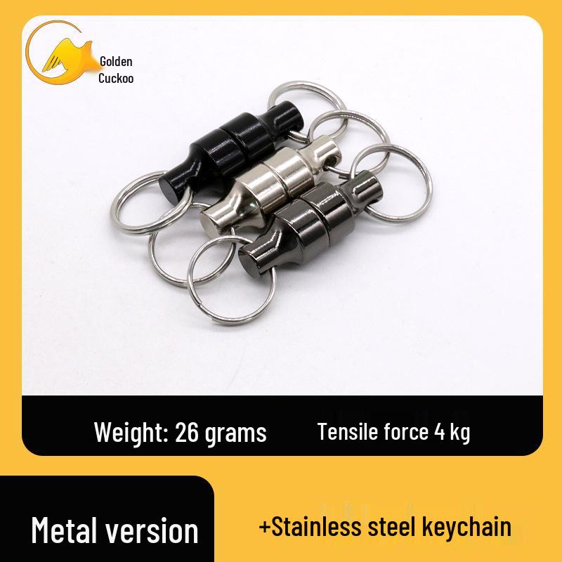 

Durable Double-Sided Magnetic Buckle with Strong Magnet Anti-Lost Hand Rope for Fishing Gear Gray Set