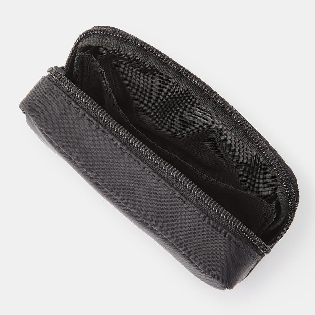 MUJI Nylon Compact Pouch Black 14×3.5×9cm