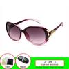 Newest Anti-UV Square Sunglasses for Women with Retro Camellia Design and Summer Glasses Case