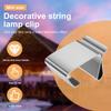 50/100Pcs Gutter Hooks Stainless Steel Christmas Lights Clips for Christmas Lights Holiday Lights Clips for Guttering