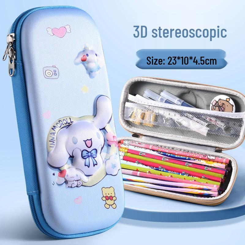 Large 3D Cartoon Pencil Case for Primary School Students