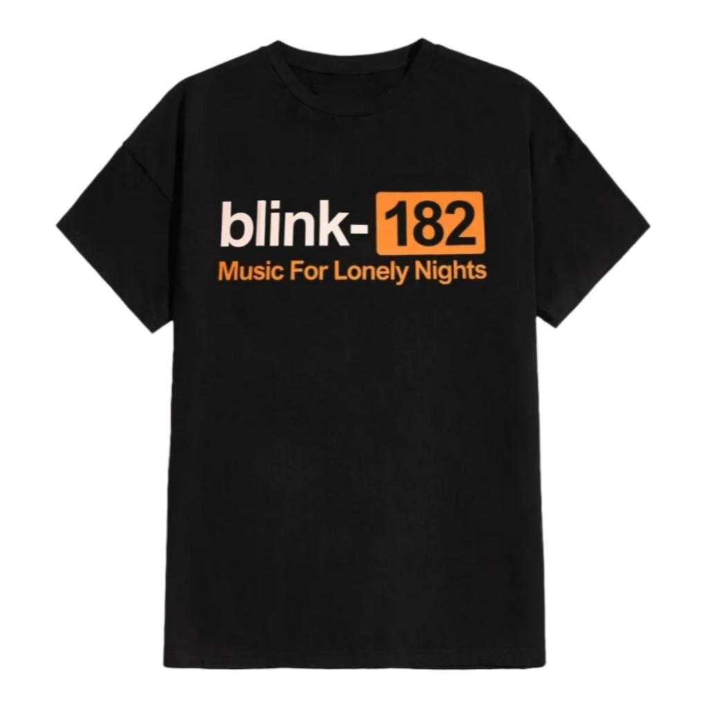 Blink182 Bones Pattern Printed Pop Punk Band Tshirt In Street Hiphop Style Suitable For Both Unisex And Unisex