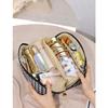 Trousse cosmetica Thousand Bird Grid per donna Grande capacità Portatile Borsa portaoggetti da viaggio 1 pz