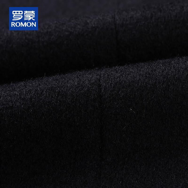 ROMON Men's 100% Cashmere Mid-Length Overcoat