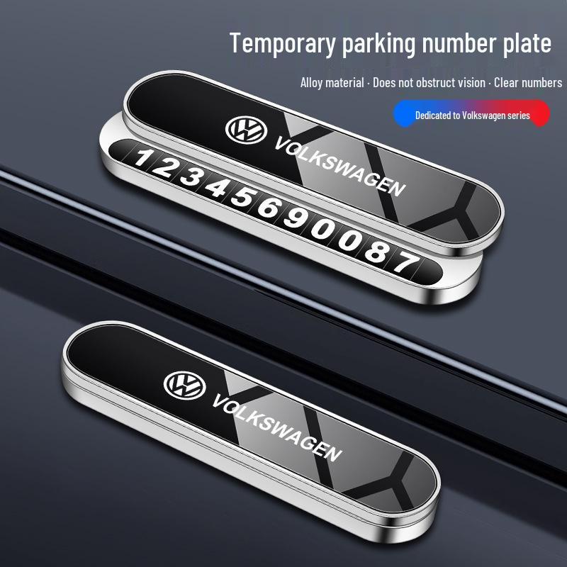 Volkswagen Parking Number Plate for Sagitar, Magotan, Bora, Lavida, Tavendor, Tiguan L - Temporary Car Phone Plate