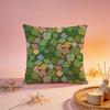Lucky Clover Leaf Print Cushion Cover Comfortable Durable Pillow Cover MultiScene for Home Office Car Sofa
