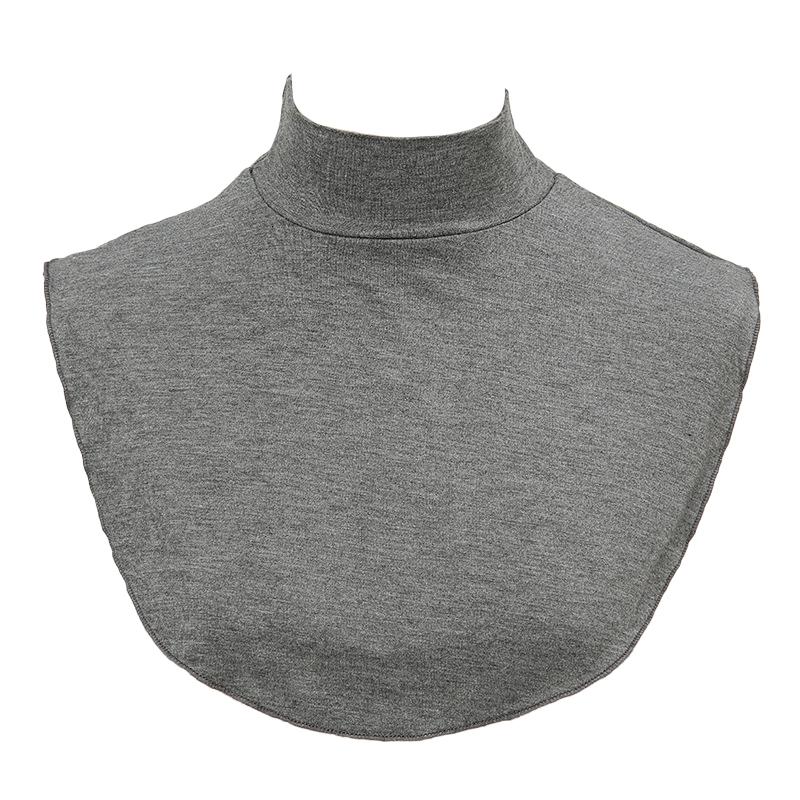 1 Stück Rollkragen Damen Nackenwärmer Halbtop Modal Abnehmbar Einfarbig Hoher Halsüberzug Falscher Kragen
