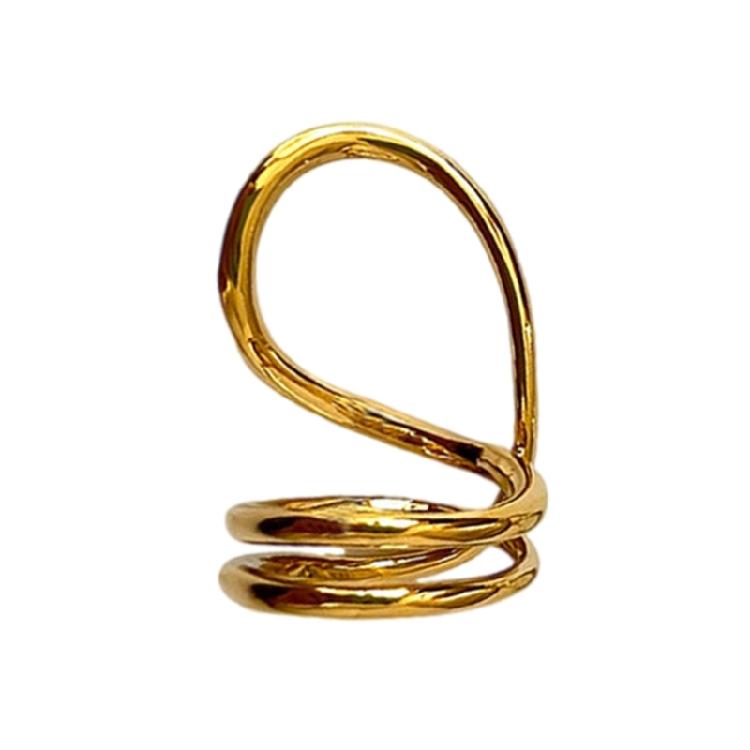 Fashionable Hollow Ring with Enhanced Dimensionality Double Line Rings Suitable for Parties and Everyday Outfits