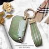 Luxurious Golden Edge Remote Key Case Cover Protective Shell For Jeep Gladiator JT Wrangler JL 18-21 Keychain Car