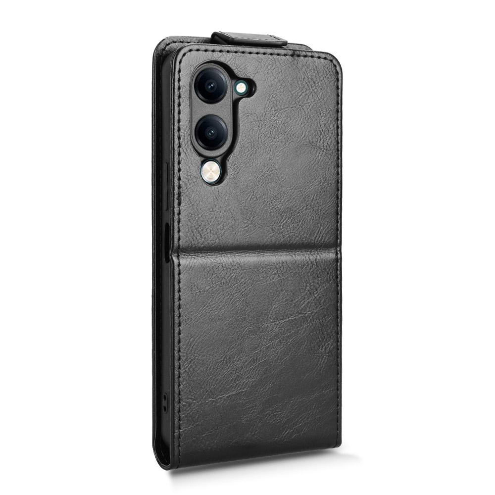 For Vivo Y04 4G/Y29s 5G Stand Case Magnetic Clasp Vertical Flip Leather Phone Cover with Card Holder