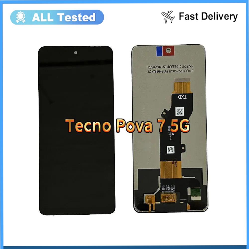 LCD Screen and Digitizer Full Assembly For Tecno  Pova 7 5G