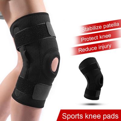 Rodillera de Compresión con Resortes Protector Manga Elástica Rodillera Soporte Resortes Gimnasio Deportes Baloncesto Voleibol Correr