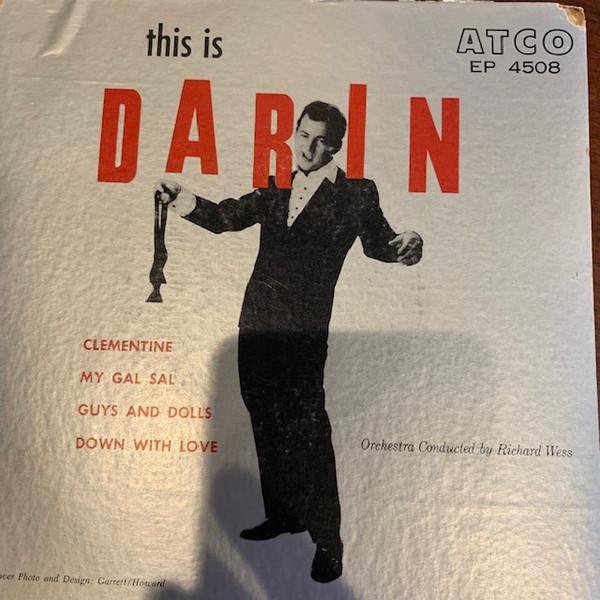 

7inch Record BOBBY DARIN - This Is Darin 4508 ATCO Records 1960 UK Pop Used