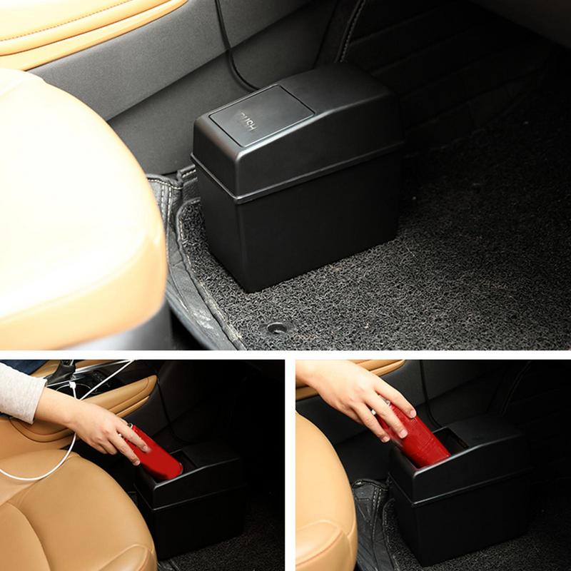 Auto-Mülleimer-Organizer, Auto-Organizer, Müllbox, Mülleimer, wasserdichter Müllbehälter mit Deckel, 2 l, Mülleimer, Autozubehör