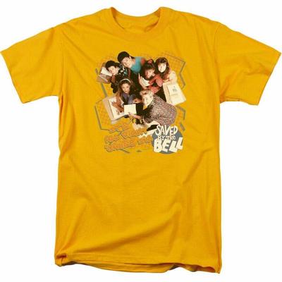 Saved By The Bell Its All Right T Shirt Unisexs Licensed Classic TV Gold