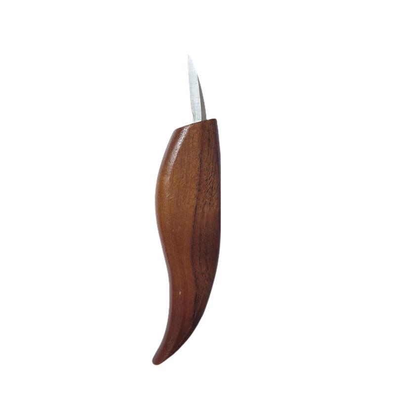 Wood Carving Knife Set with Square Handle - Includes Spooning, Chisel, Utility, and Detail Knives for Handmade Woodcraft.