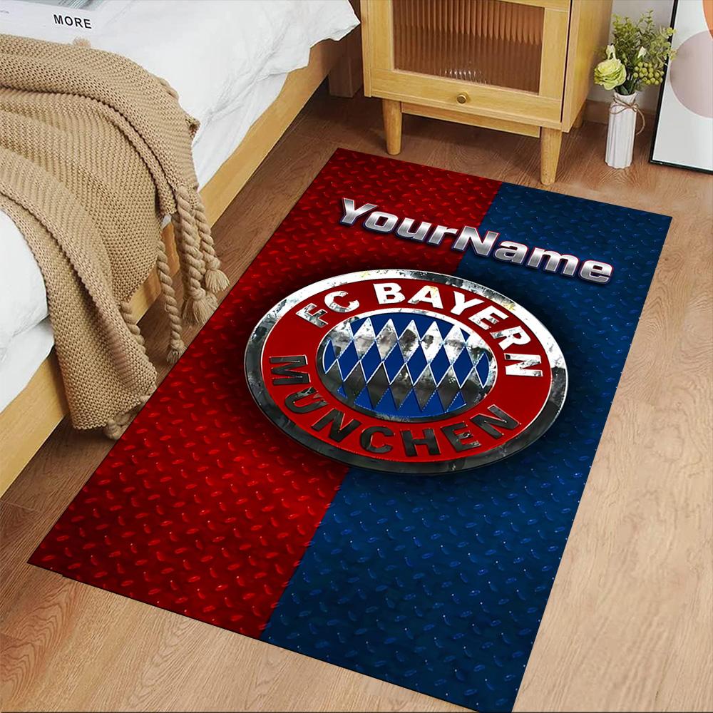 Bayern Munich Customize Text Floor Rug Office Rug Suitable for Playrooms Living Rooms Outdoor Study room Anti-slip Rug Office home decor