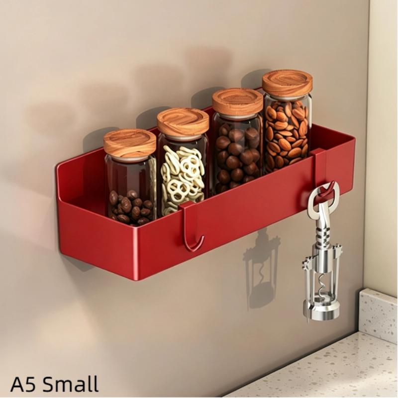 Leicht zu reinigendes magnetisches Kühlschrank-Seiten-Aufbewahrungsregal, lebensmittelechtes ABS, wandmontierter Gewürzorganizer für die Küchenwürze