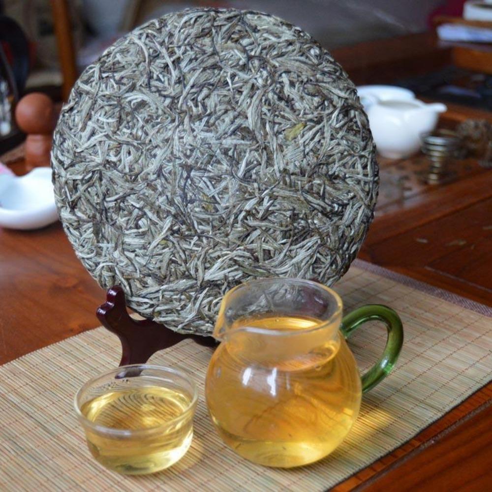 Nový přírodní bio čaj Bai Hao Yin Zhen Pekoe stříbrná jehla bílý čajový dort 300g