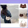 Cute Cartoon Cat Cotton And Linen Handbag For Children Ideal For Daily Use Fashion Accessory