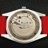 REFURBISHED JAPAN CITIZEN AUTOMATIC 8200 MENS DAY&DATE RED DIAL WATCH a432225-2 R110-a432225