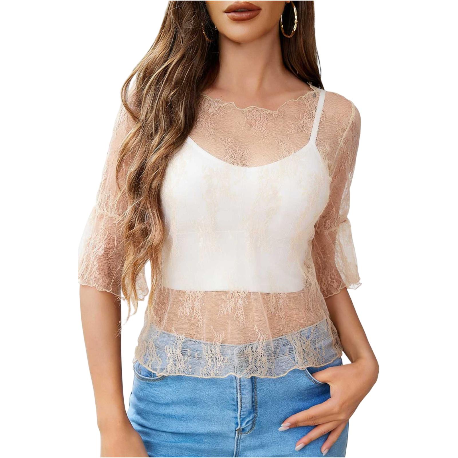 

Women s Color Cotton And Linen Camisole Loose Inner Short Sleeve Versatile Bottoming Top L бежевый